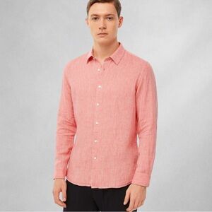 Country Road Linen Shirt Men’s L Button Up Long Sleeve  Casual  Australia